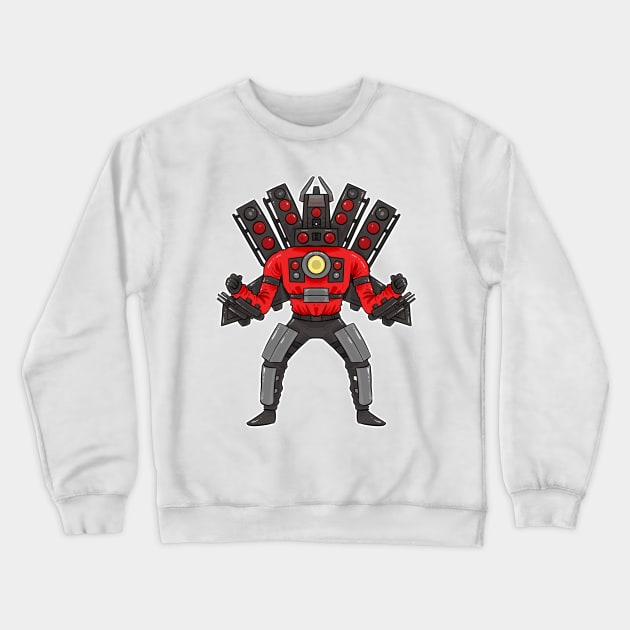 SKIBIDI TOILET SPEAKERMAN Crewneck Sweatshirt by Draw For Fun 